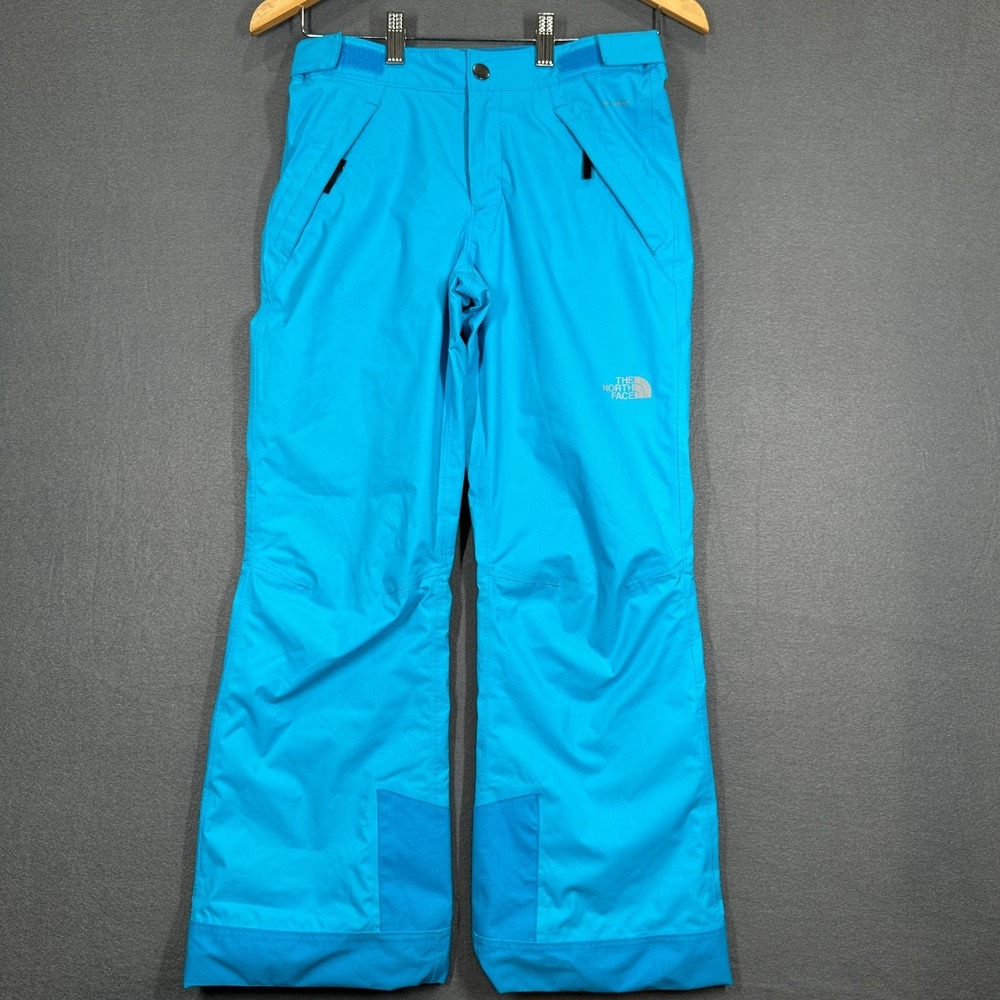 The North Face Freedom Pants Girls M Blue Insulated Snowboard Ski Waterproof‎